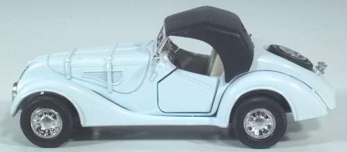 BMW 328 Roadster 1936 white 1/36 Welly NEW+reblistered  #3603 instant wheels