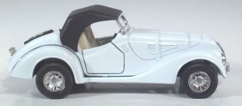 BMW 328 Roadster 1936 white 1/36 Welly NEW+reblistered  #3603 instant wheels