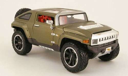 Hummer HX Sp.Edn.Concept 2009 green-matte 1/24 Maisto NEW+reblistered  #2297 instant wheels