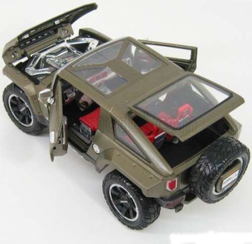 Hummer HX Sp.Edn.Concept 2009 green-matte 1/24 Maisto NEW+reblistered  #2297 instant wheels