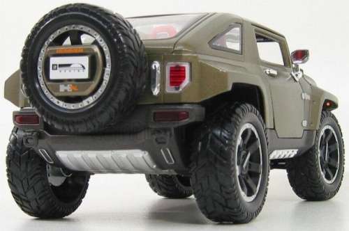 Hummer HX Sp.Edn.Concept 2009 green-matte 1/24 Maisto NEW+reblistered  #2297 instant wheels