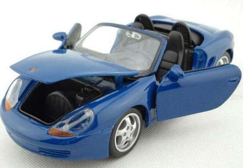 Porsche 718 Boxter Spider (982) 2015 blue 1/24 Maisto NEW+reblistered #2302 instant wheels
