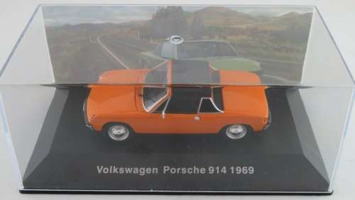 Volkwagen Porsche 914 1969 orange 1/43 IXO NEW+boxed  #5547 instant wheels