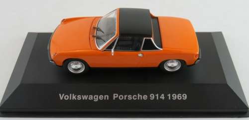 Volkwagen Porsche 914 1969 orange 1/43 IXO NEW+boxed  #5547 instant wheels