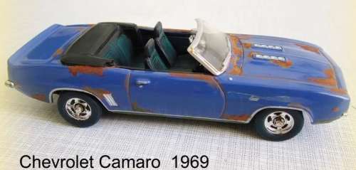 Chevrolet Camaro Convertible 1969 blue 1/43 IXO NEW+boxed  #5549 instant wheels