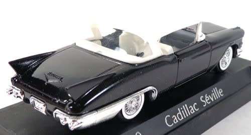 Cadillac Eldorado Seville 1957 black+white 1/43 Solido NEW+boxed #5551 instant wheels