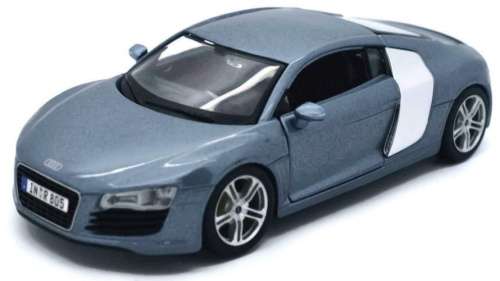 Audi R8 Coupe 2009 lt.blue-met 1/24 Maisto NEW+reblistered  #2322 instant wheels