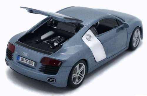 Audi R8 Coupe 2009 lt.blue-met 1/24 Maisto NEW+reblistered  #2322 instant wheels