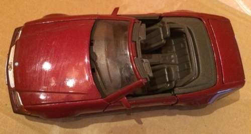 Mercedes-Benz 500 SL Roadster 1989 burgundy 1/24 NEWinBlister FREE delivery #2321 instant wheels