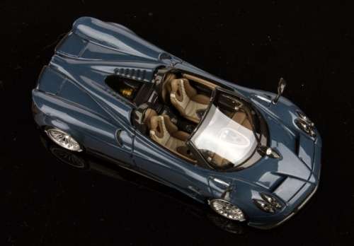 Pagani Huayra Roadster 2017 blue+carbon 1/43 IXO NEW+boxed    #5562 instant wheels