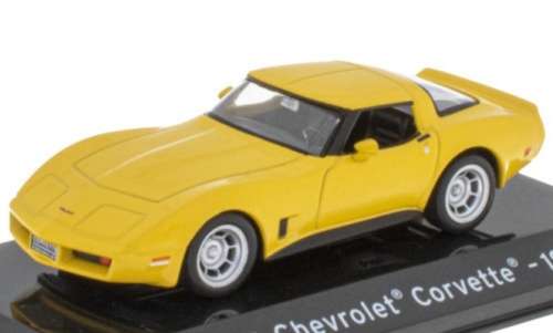 Chevrolet Corvette Coupe C3 1980 yellow 1/43 IXO NEW+boxed   #5565 instant wheels