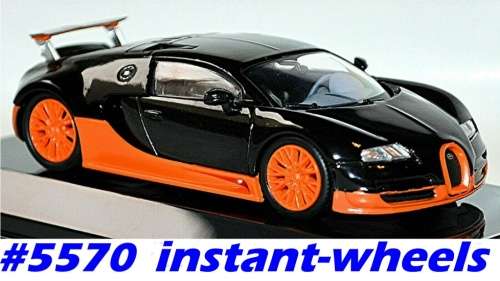 Bugatti Veyron 16.4 Super Sport 2010 black/orange 1/43IXO NEW+boxed FREE delivery 5570 instantwheels