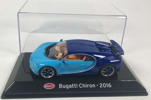 Bugatti Chiron 2016 2tone-blue 1/43 IXO/Altaya NEW+boxed  #5577 instant wheels