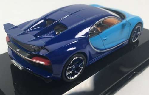 Bugatti Chiron 2016 2tone-blue 1/43 IXO/Altaya NEW+boxed  #5577 instant wheels