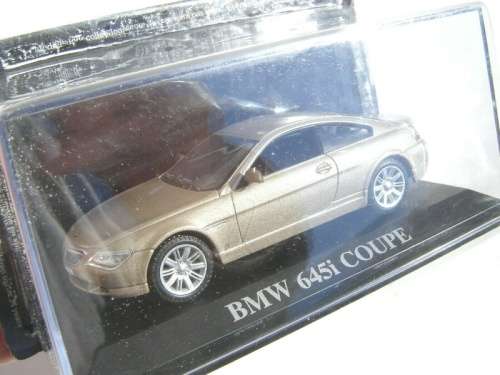 BMW 645i (E63) Coupe 2004 beige-met 1/43 IXO/Altaya NEW+boxed #5579 instant wheels