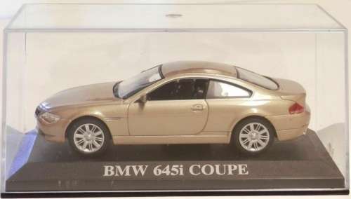 BMW 645i (E63) Coupe 2004 beige-met 1/43 IXO/Altaya NEW+boxed #5579 instant wheels