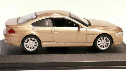 BMW 645i (E63) Coupe 2004 beige-met 1/43 IXO/Altaya NEW+boxed #5579 instant wheels