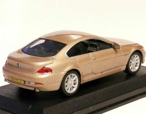BMW 645i (E63) Coupe 2004 beige-met 1/43 IXO/Altaya NEW+boxed #5579 instant wheels