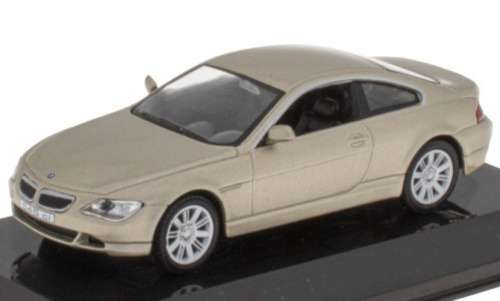 BMW 645i (E63) Coupe 2004 beige-met 1/43 IXO/Altaya NEW+boxed #5579 instant wheels