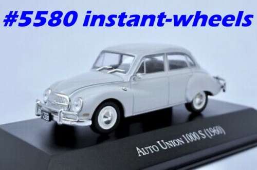 Auto Union 1000 S 1960 lt.grey 1/43 IXO/Salvat NEW+boxed FREE SA Delivery #5580 instant wheels