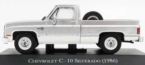 Chevrolet C-10 (Silverado) 1986 silver/white 1/43 IXO NEW+boxed  #5582 instant wheels