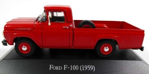 FORD F-100 Pick-Up 1959 red 1/43 IXO/Salvat NEW+boxed #5584 instant wheels
