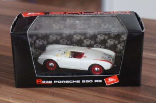 Porsche 550 RS Stradale Spyder 1954 white 1/43 Brumm NEW+boxed  #4208 instant wheels