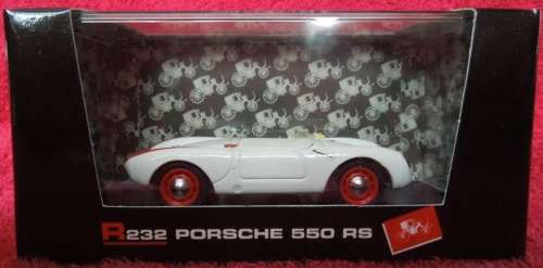 Porsche 550 RS Stradale Spyder 1954 white 1/43 Brumm NEW+boxed  #4208 instant wheels