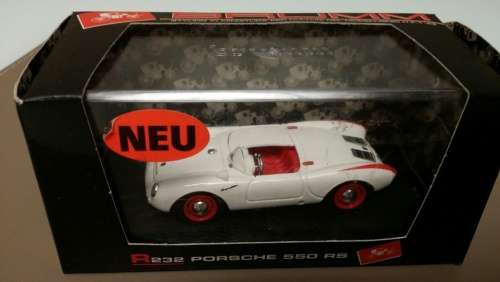 Porsche 550 RS Stradale Spyder 1954 white 1/43 Brumm NEW+boxed  #4208 instant wheels