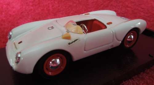 Porsche 550 RS Stradale Spyder 1954 white 1/43 Brumm NEW+boxed  #4208 instant wheels
