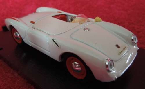 Porsche 550 RS Stradale Spyder 1954 white 1/43 Brumm NEW+boxed  #4208 instant wheels