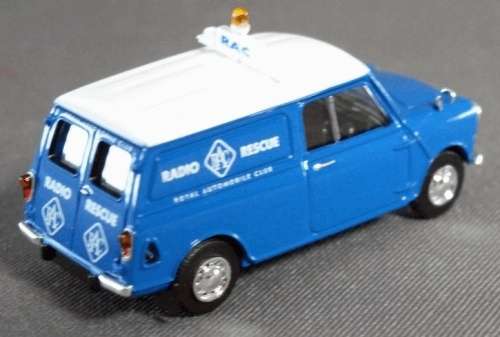 Austin Mini Van RAC Radio Rescue 1975 blue 1/87 Brekina NEW+boxed  #9147 instant wheels
