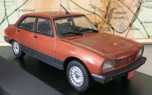 Peugeot 504 GR TN 1985 brown-met 1/43 IXO NEWinBlister  #4171 instant wheels