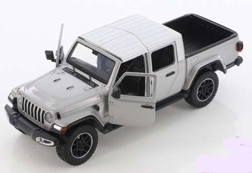 Jeep Gladiator Overland 2021 silver 1/27 (22 cm) MotorMax NEW+boxed   #2325 instant wheels