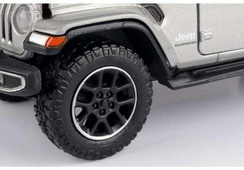Jeep Gladiator Overland 2021 silver 1/27 (22 cm) MotorMax NEW+boxed   #2325 instant wheels