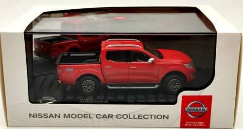 Nissan Navara 4x4 dbl.cab 2021 red 1/43 Nissan Ltd Collectn NEW+boxed  #5596 instant wheels