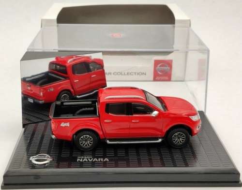 Nissan Navara 4x4 dbl.cab 2021 red 1/43 Nissan Ltd Collectn NEW+boxed  #5596 instant wheels