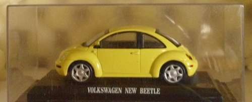 Volkswagen New Beetle 1998 yellow 1/43 IXO NEW+boxed  #5615 instant wheels