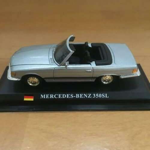 Mercedes-Benz 350 SL cabrio (R107) 1971 blue 1/43 IXO NEW+boxed  #5617 instant wheels