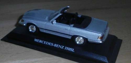 Mercedes-Benz 350 SL cabrio (R107) 1971 blue 1/43 IXO NEW+boxed  #5617 instant wheels