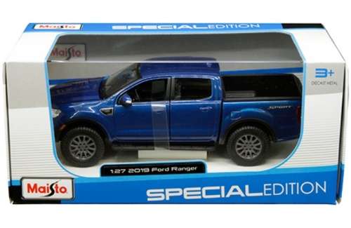 Ford Ranger Sport 2019 blue-metallic 1/27 Maisto NEW+boxed  #2327 instant wheels