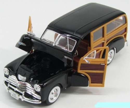 Chevrolet Fleetmaster *Woody* 1948 dk.brown 1/24 Welly NEW+boxed  #2328 instant wheels
