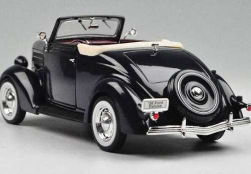 Ford Deluxe Cabriolet 1936 black 1/24 Welly NEW+boxed   #2329 instant wheels