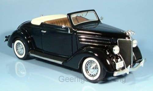 Ford Deluxe Cabriolet 1936 black 1/24 Welly NEW+boxed   #2329 instant wheels