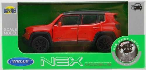 Jeep Renegade Trailhawk 2021 orange 1/24 Welly NEW+boxed  #2330 instant wheels