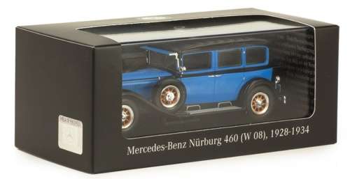Mercedes-Benz 460 Nuerburg (W08) 1929 blue 1/43 Premium+Collectibles NEW+boxed  #5777 instant wheels