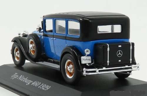 Mercedes-Benz 460 Nuerburg (W08) 1929 blue 1/43 Premium+Collectibles NEW+boxed  #5777 instant wheels