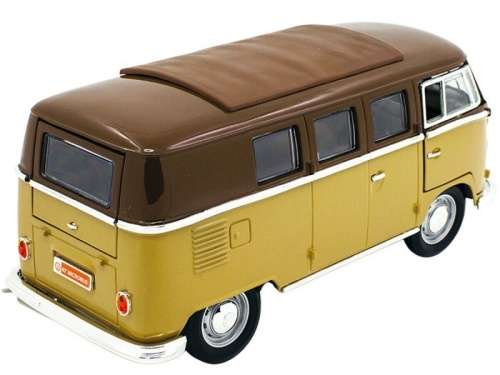 Volkswagen T1 Kombi 1962 2-tone brown 1/18 LuckyToys NEW+boxed  #8828 instant wheels