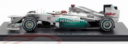 Mercedes-AMG Petronas W03 F1 #7 Monaco 2012 MSC 1/43 Spark NEW #5786 instant wheels