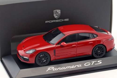 Porsche Panamera GTS (971) 2016 red 1/43 Herpa NEW+boxed  #5791 instant wheels